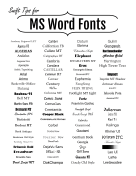 scary fonts in microsoft word